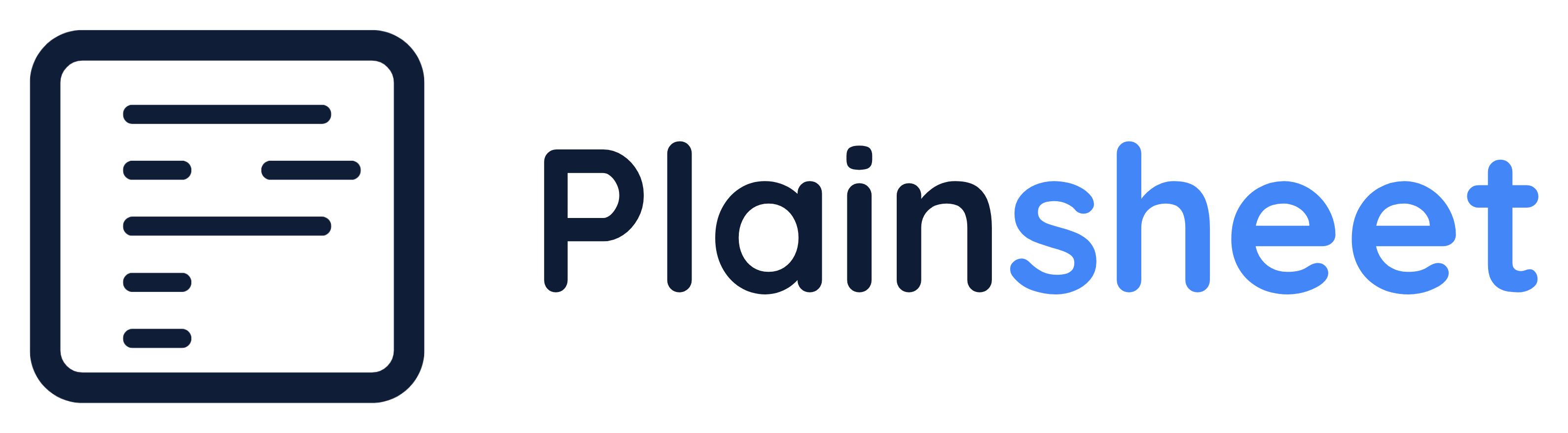 Plainsheet